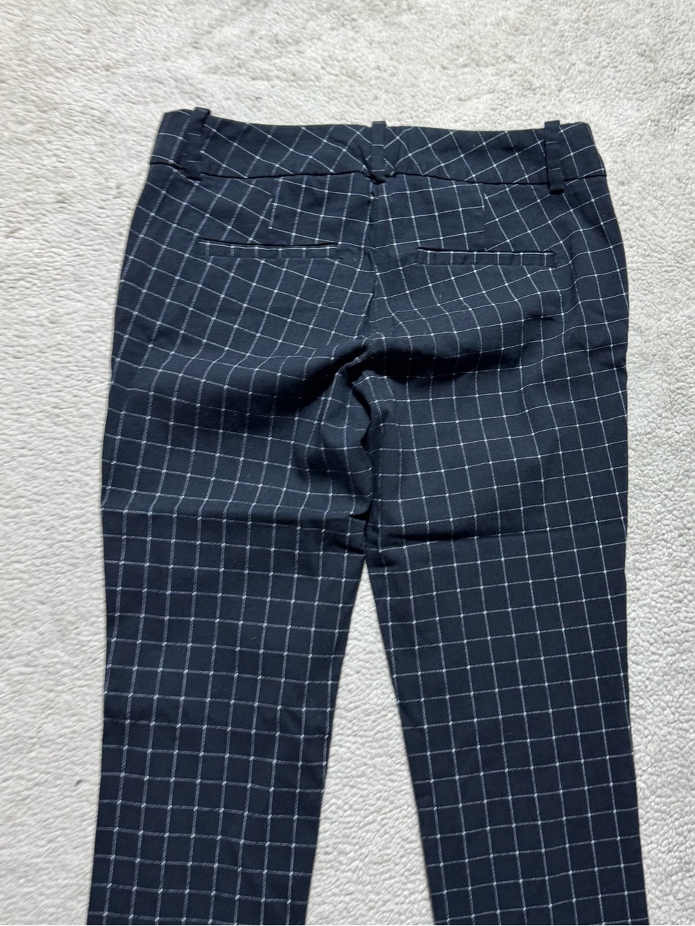 The Limited Pants Womens 0 Ideal Stretch Black White Plaid Low Rise Dress Slacks - Picture 10 of 14